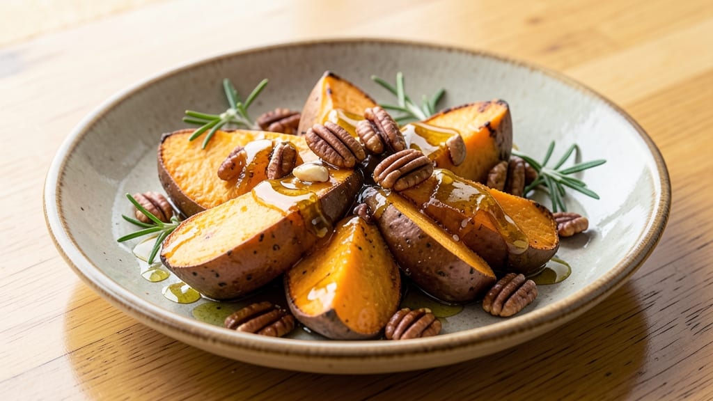 Sweet Potato With Nuts Recipe: Crunchy Toasted Topping Magic