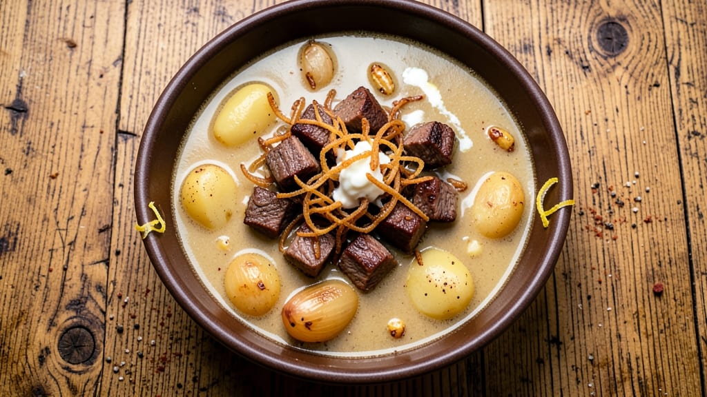 Beefy Potato Soup Recipe: Hearty Meat-and-Potato Stew Simmered Rich