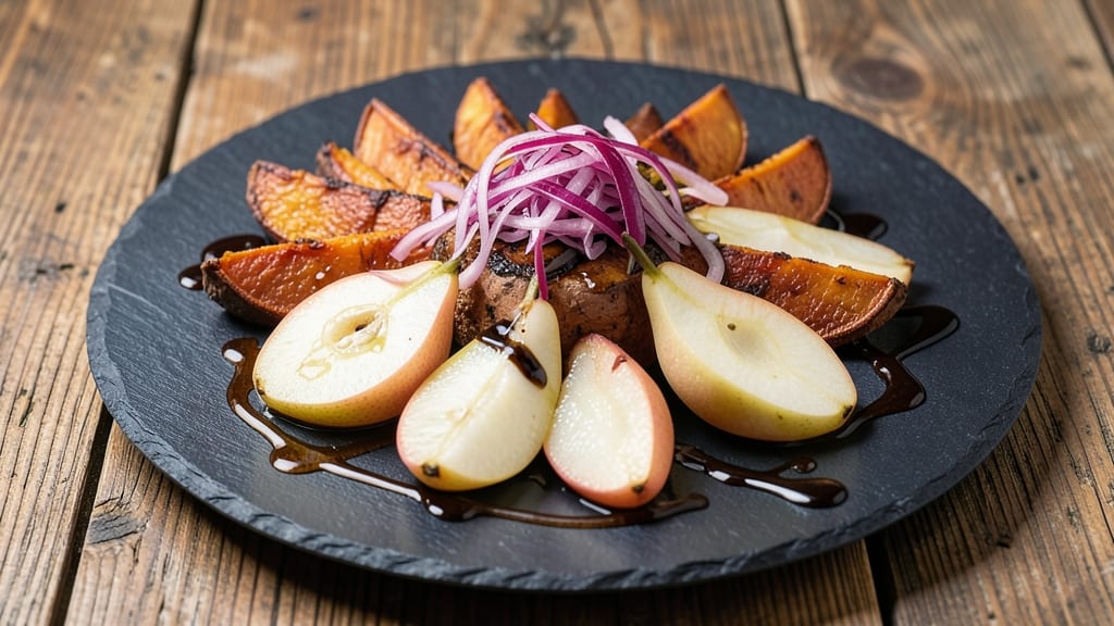 Sweet Potato, Pear, and Red Onion Recipe: Roasted Trio With Caramelized Sweetness and Bright Acidity