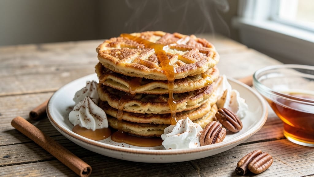 Yard House Sweet Potato Pancakes Recipe: Fluffy Griddle Stacks With Maple-Bacon Topping