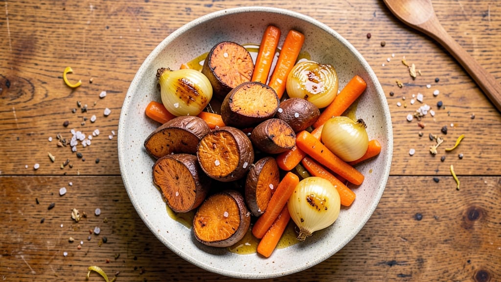 Sweet Potato Carrot Onion Recipe: Honey-Glazed Roast with Caramelized Depth