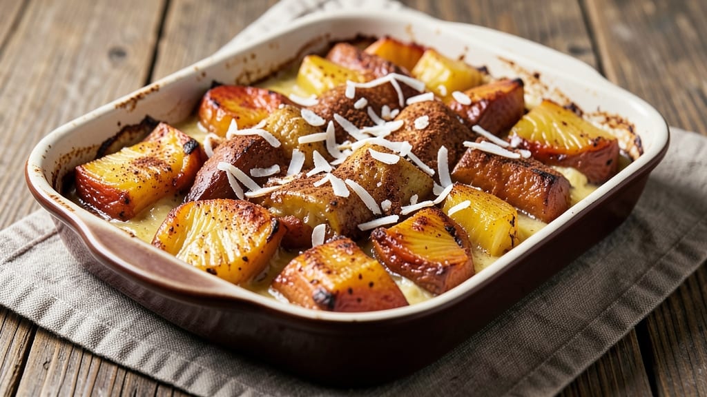 Sweet Potato Pineapple Bake Recipe: Tropical Caramelized Crunch in One Pan