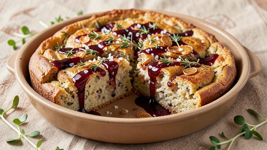 Balsamic Thyme Potato Torte Recipe: Layered Crust and Tangy Herb Harmony