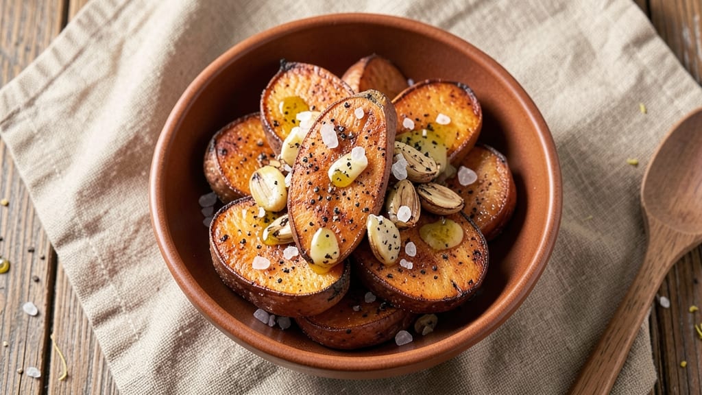 Sweet Potato Garlic Recipe: Roasted Crunch Meets Savory Sweetness