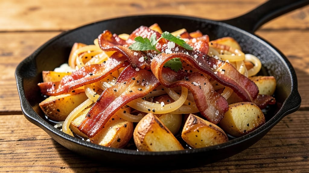 Bacon, Onion, and Potato Recipe: Crispy-Edged Comfort in One Pan