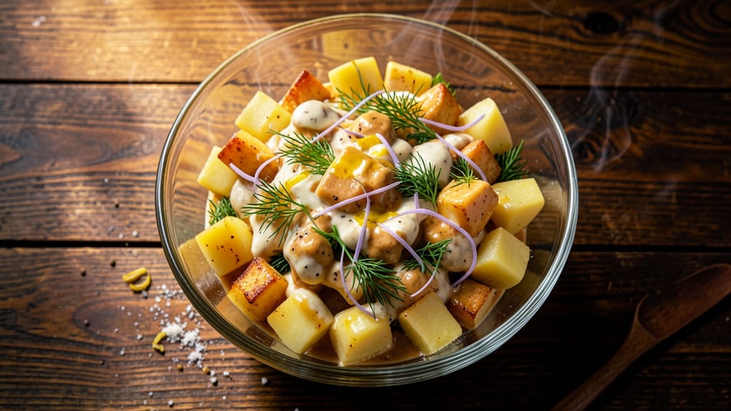 BBQ Restaurant Potato Salad Recipe: Crunchy Bacon and Tangy Mayo Magic