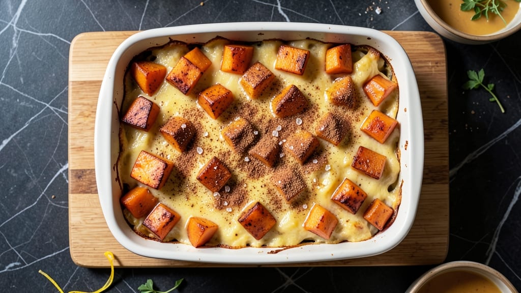 Sweet Potato Kugel Recipe Kosher: Crispy Lattice Crunch Over Warm Spiced Filling