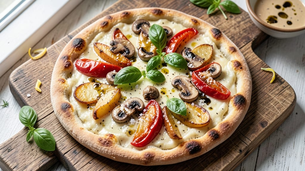 Vegan Potato Pizza Recipe: Crispy Crust, Creamy Cashew Cheese Magic