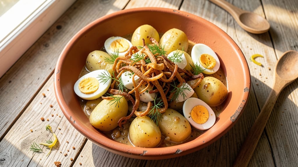 Amish Style Potato Salad Recipe: Crispy Dice and Tangy Vinaigrette Harmony