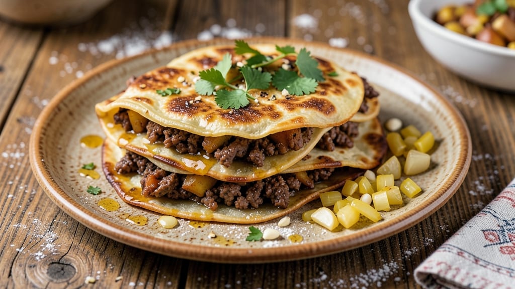 Beef and Potato Roti Recipe: Flaky Layers with Spiced Filling Twist