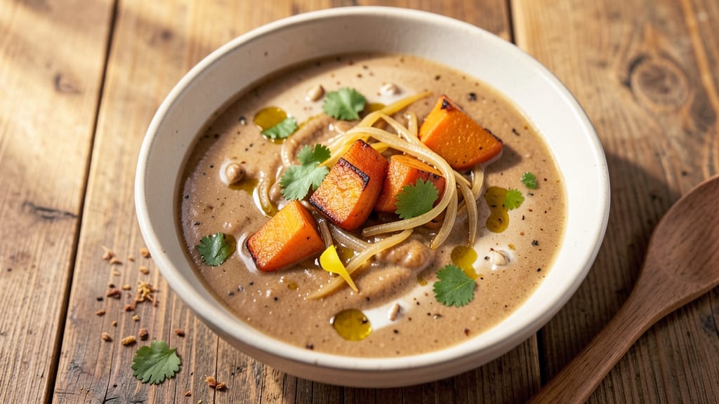 Acorn Squash And Sweet Potato Soup Recipe: Roasted Roots Blend With Cinnamon-Spiced Warmth
