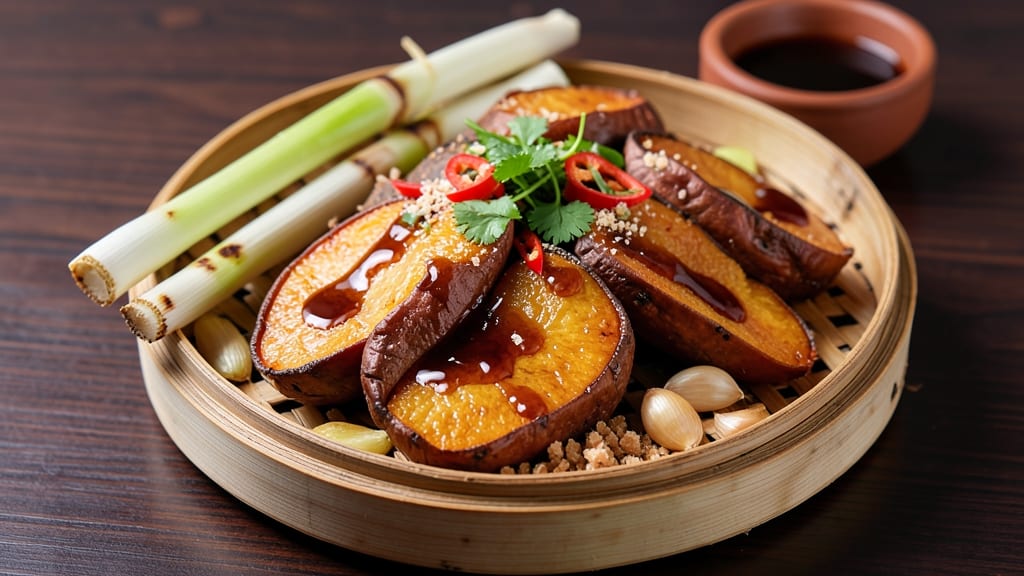 Vietnamese Sweet Potato Recipe: Crispy-Caramelized Bites with Lemongrass Zing