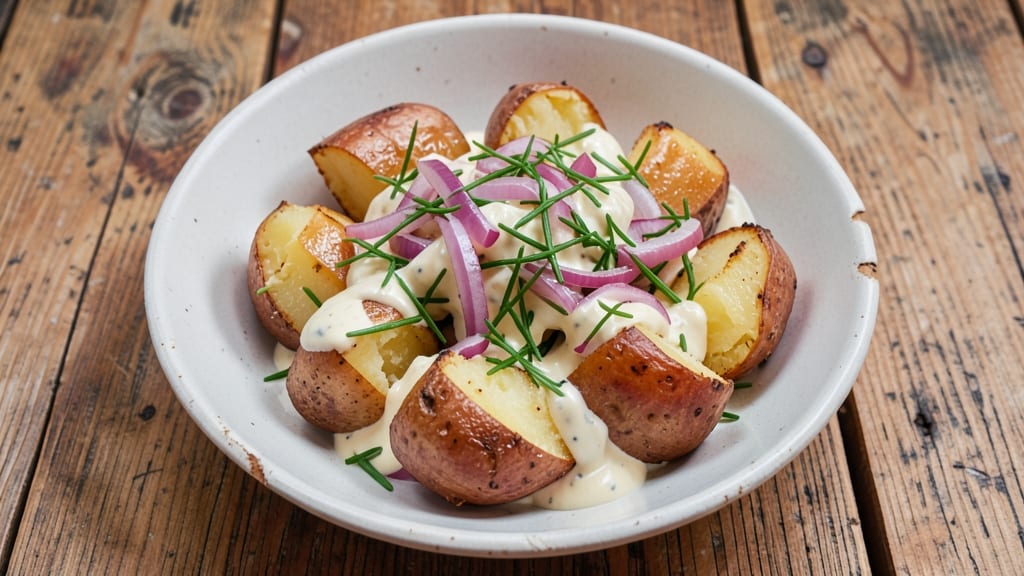 Baked Potato Salad Recipe Cold: Chilled Creaminess With Crispy Onion Crunch