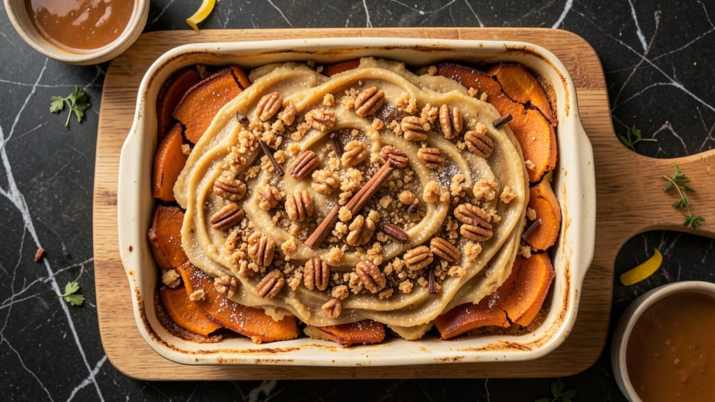 Trader Joe's Sweet Potato Casserole Recipe: Lattice-Topped Crunch and Cheesy Swirl Magic