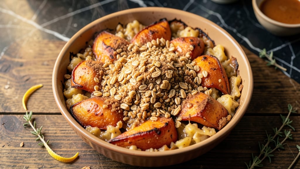 Sweet Potato Casserole Recipe With Crunchy Topping: Buttery Streusel Crunch Over Spiced Sweetness