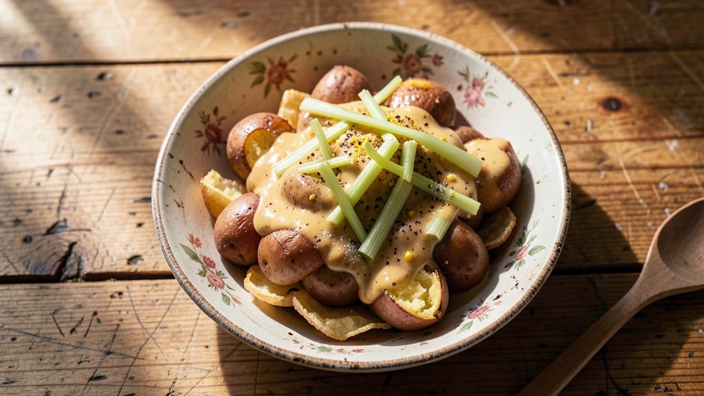 1940s Potato Salad Recipe: Old-Fashioned Mustard-Vinegar Crunch