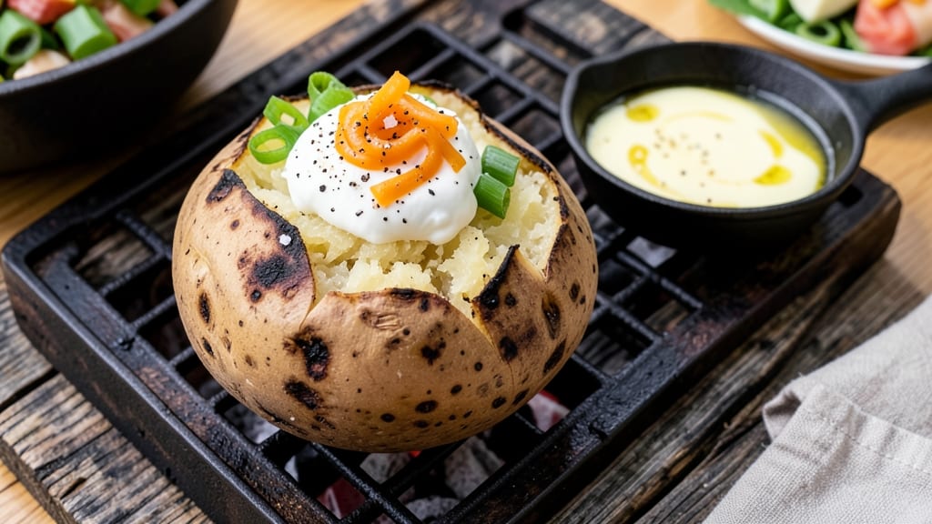 Baked Potato On Charcoal Grill Recipe: Smoky Char and Buttery Fluff in One Session
