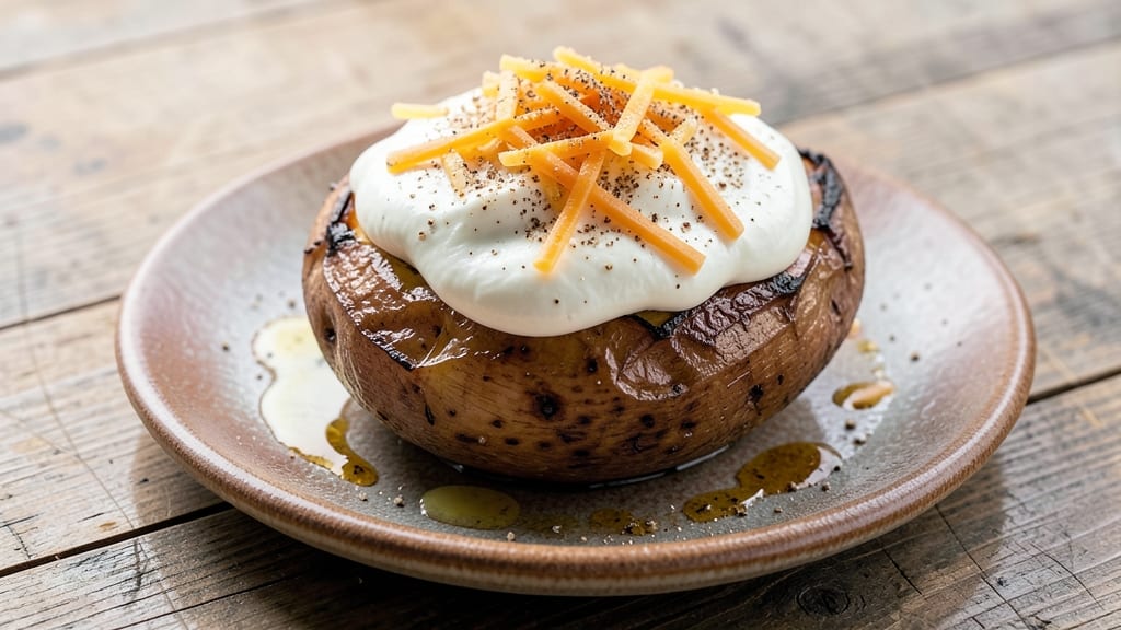 Baked Potato and Sour Cream Recipe: Creamy Velvety Topping That Never Curdles