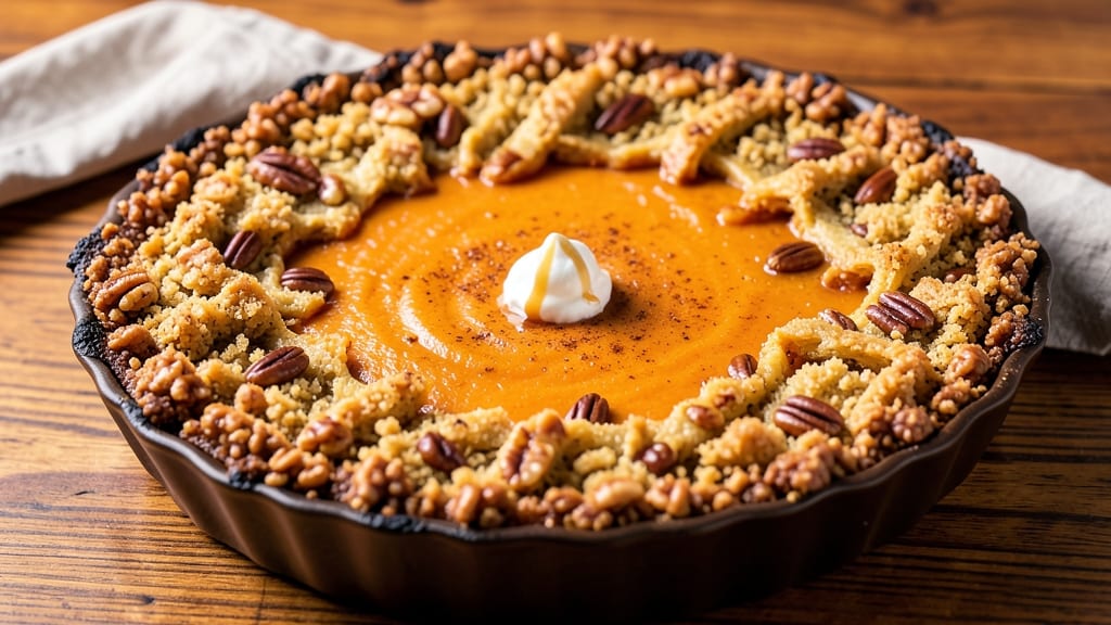 Sweet Potato Pie With Pecan Crust Recipe: Nutty Crust Meets Silky Spiced Filling