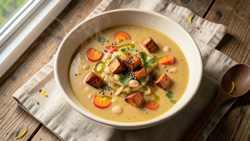 Sweet Potato and Bean Soup Recipe: Smoky Roasted Depth in One Pot