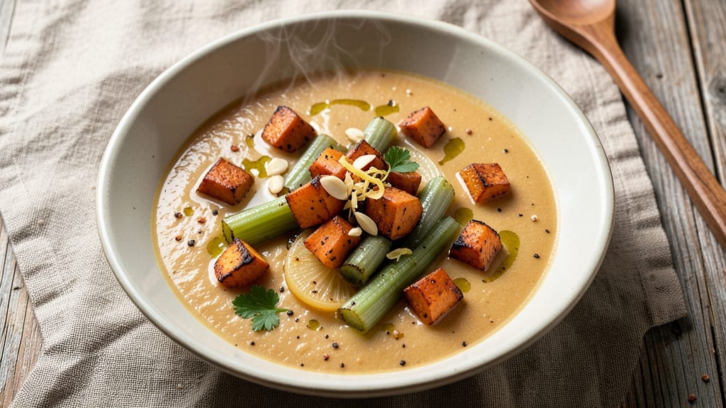 Sweet Potato Celery Soup Recipe: Velvety Smooth With Earthy Celery Depth