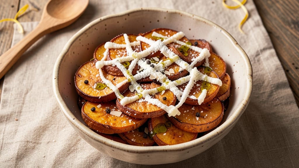 Sweet Potato Appetizer Recipe: Crispy Parmesan Bites With Caramelized Edges