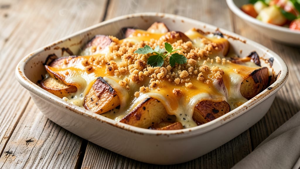 Aussie Potato Bake Recipe: Cheesy Crisp Top and Golden Crust Magic
