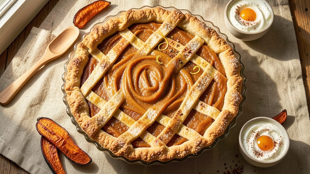 Step by Step Sweet Potato Pie Recipe: Spiced Custard Crown With Crispy Lattice Top