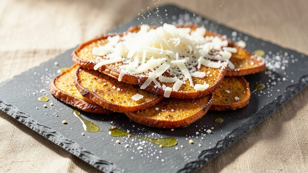 Sweet Potato Parmesan Crispy Snack Recipe: Crunchy Cheese-Baked Bites With Zero Guilt