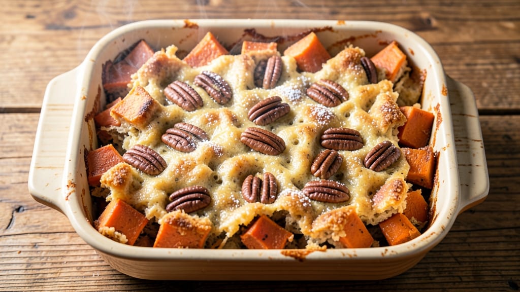 Sweet Potato Pecan Cobbler Recipe: Buttery Streusel Crunch Over Spiced Filling