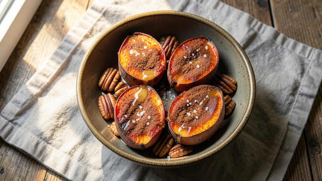 Baked Sweet Potato With Cinnamon Recipe: Warm Spice Roast That Caramelizes Edges