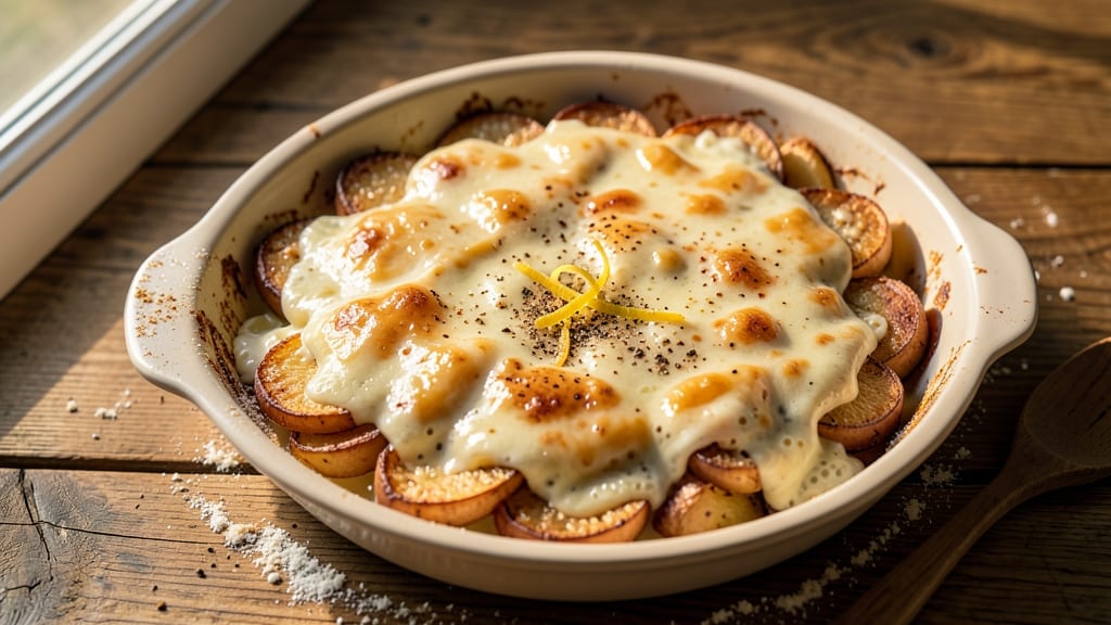 Baked Potato Au Gratin Recipe: Cheesy Crispy Layers Without the Wait