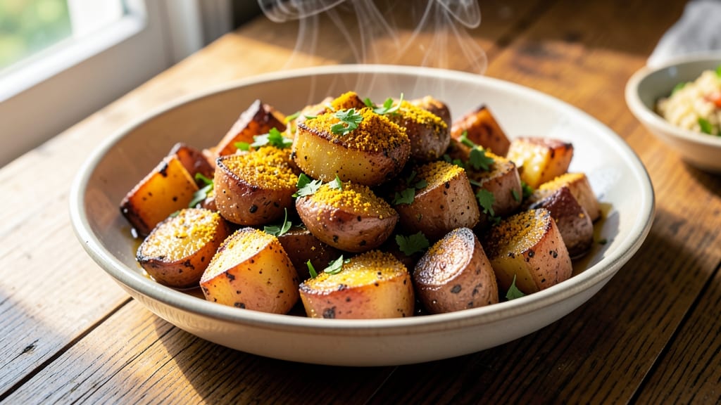 Batata Potato Recipe: Turmeric-Infused Roast With Golden Crisp Edges