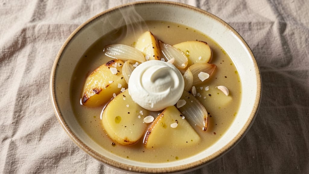 5-Ingredient Potato Soup Recipe: Creamy Velvety Texture Without Heavy Cream