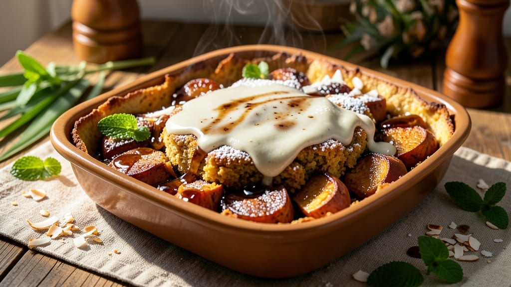 Trinidadian Sweet Potato Pone Recipe: Spiced Rum-Infused Custard With Crispy Top